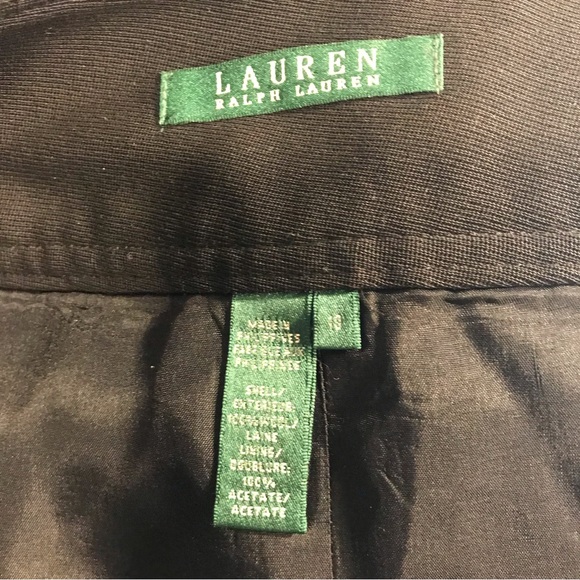 Lauren Ralph Lauren Black Mid-length Skirt - Size 10 - Picture 5 of 6